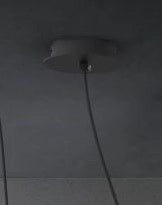 FOCUS-B1 Base per sospensione Focus colore nero opaco in metallo 1 luce