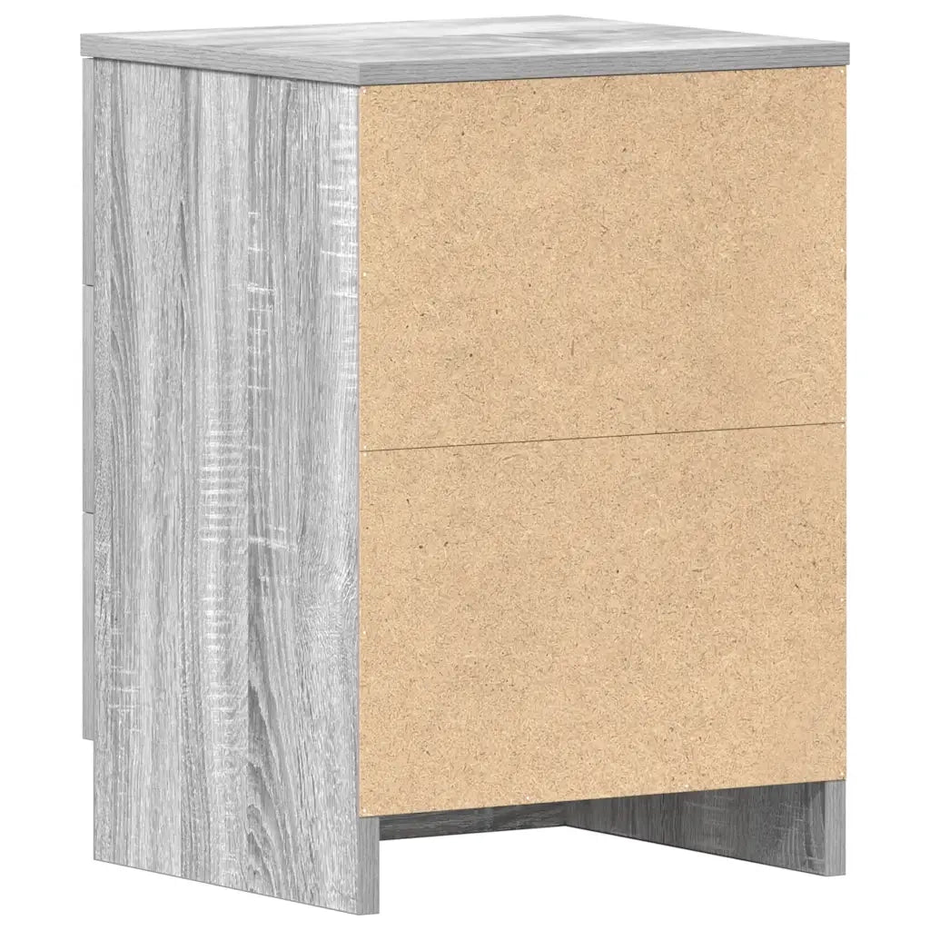 Comodino | Armadio da Notte | Mobiletto da notte Grigio Sonoma 38x35x56 cm in Legno Multistrato