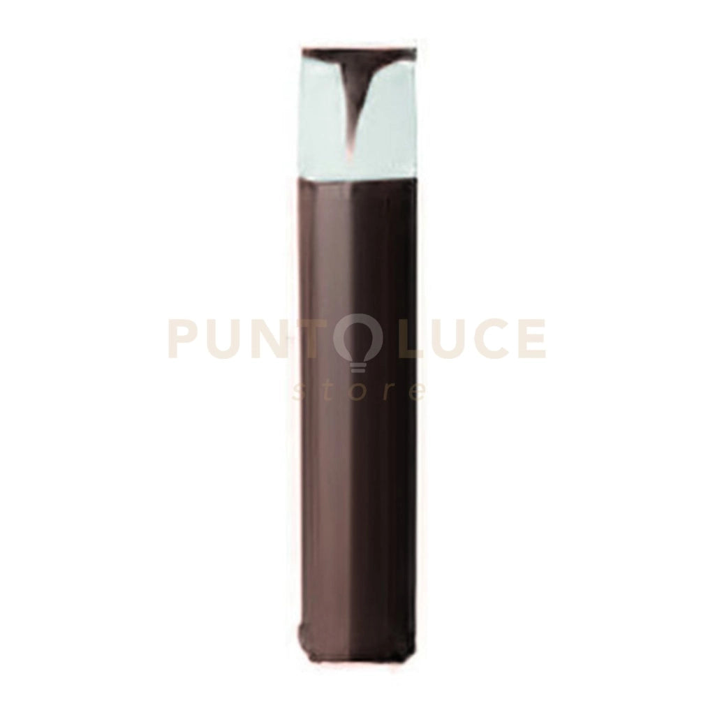 GES2011- PALETTO H.50CM 1 LUCE ATTACCO E27  IP44 IN ALLUMINIO MARRONE