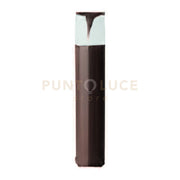 GES2011- PALETTO H.50CM 1 LUCE ATTACCO E27  IP44 IN ALLUMINIO MARRONE