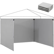 Set 3 Pezzi Fiancate con Cerniera per Gazebo 3x3 m ¨C zephmum ¨C Grigio Chiaro