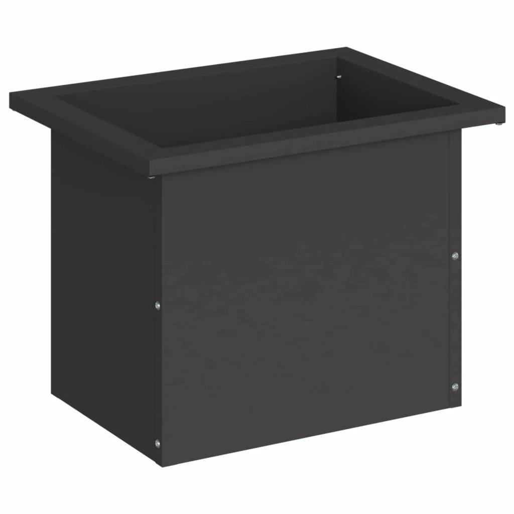 Fioriera da giardino con LED Nero 30 x 40 x 30 cm Acciaio 8008070