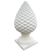 Pigna salentina cemento bianco 19 x 19 x h.46 cm arredo giardino esterni