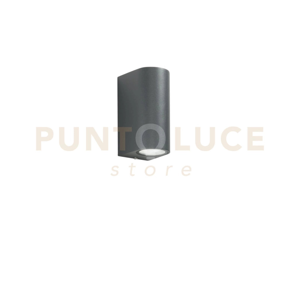 APPLIQUE BIEMISSIONE ONE ANTRACITE 2 LUCI ATTACCO GU10 IP54 6,7X9,3X13CM
