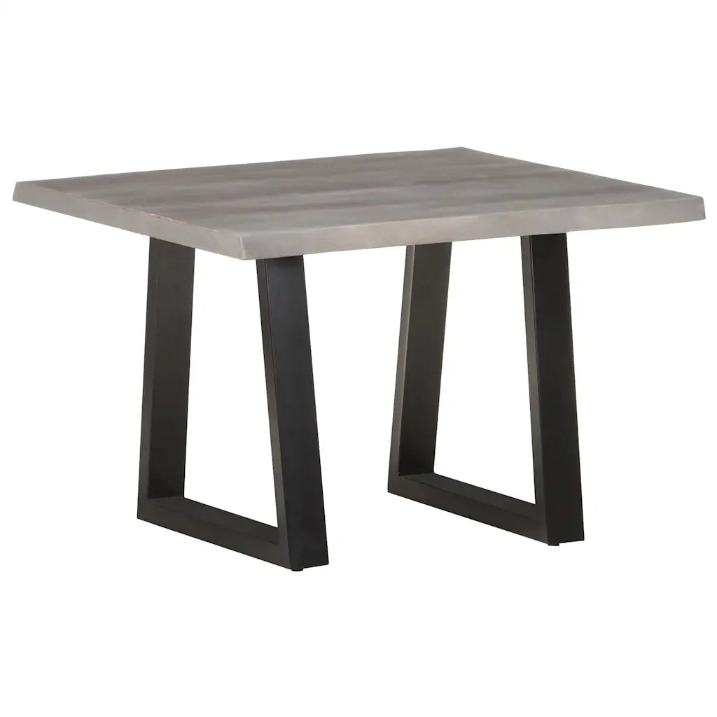 Tavolino da Salotto con Bordi Vivi 60x60x40 cm Massello Acacia 321045