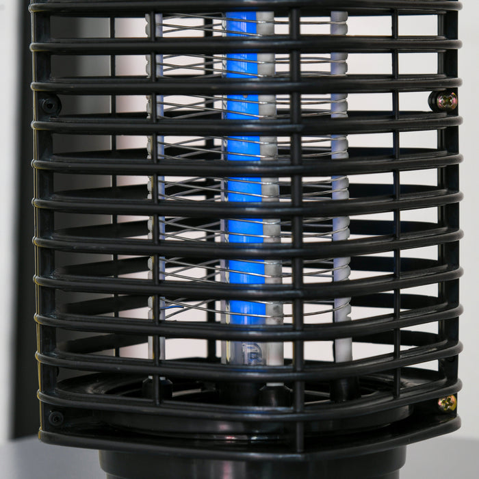 Zanzariera Elettrica 3W con Luce UV per Interno ed Esterno Nero