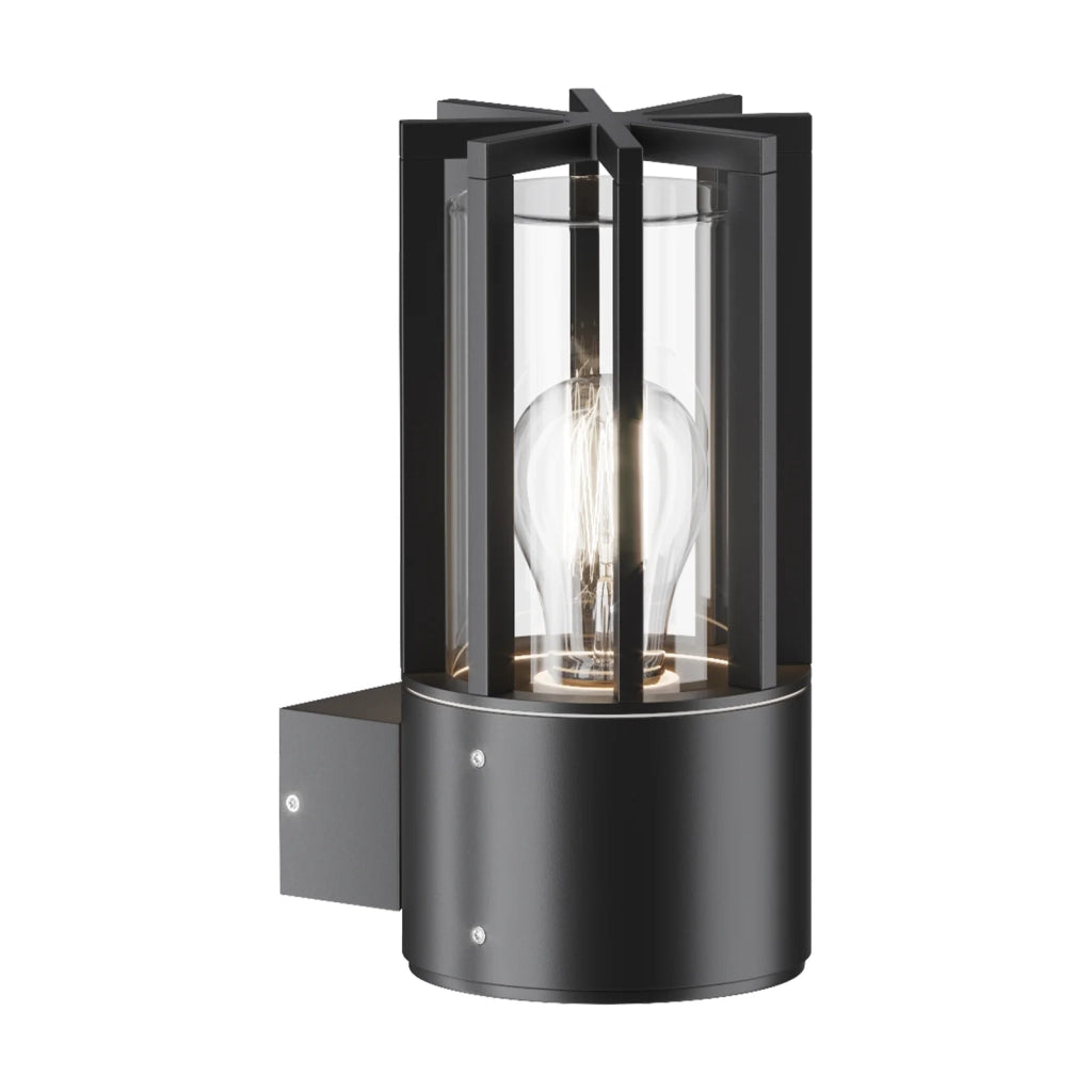 Maytoni Applique moderna Barrel 1 luce E27 IP54 grafite alluminio vetro