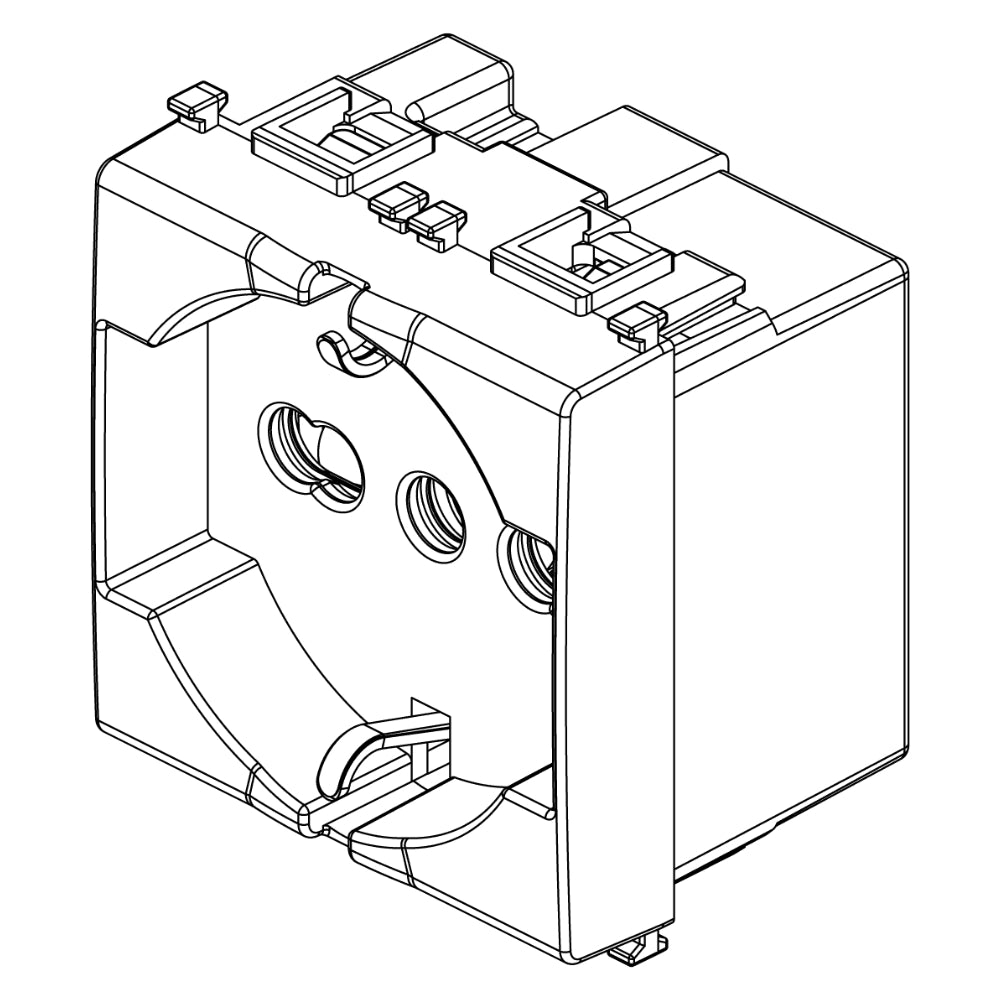 Presa universale vimar 14210 sicury 2p+t 16a 250v~ bianca