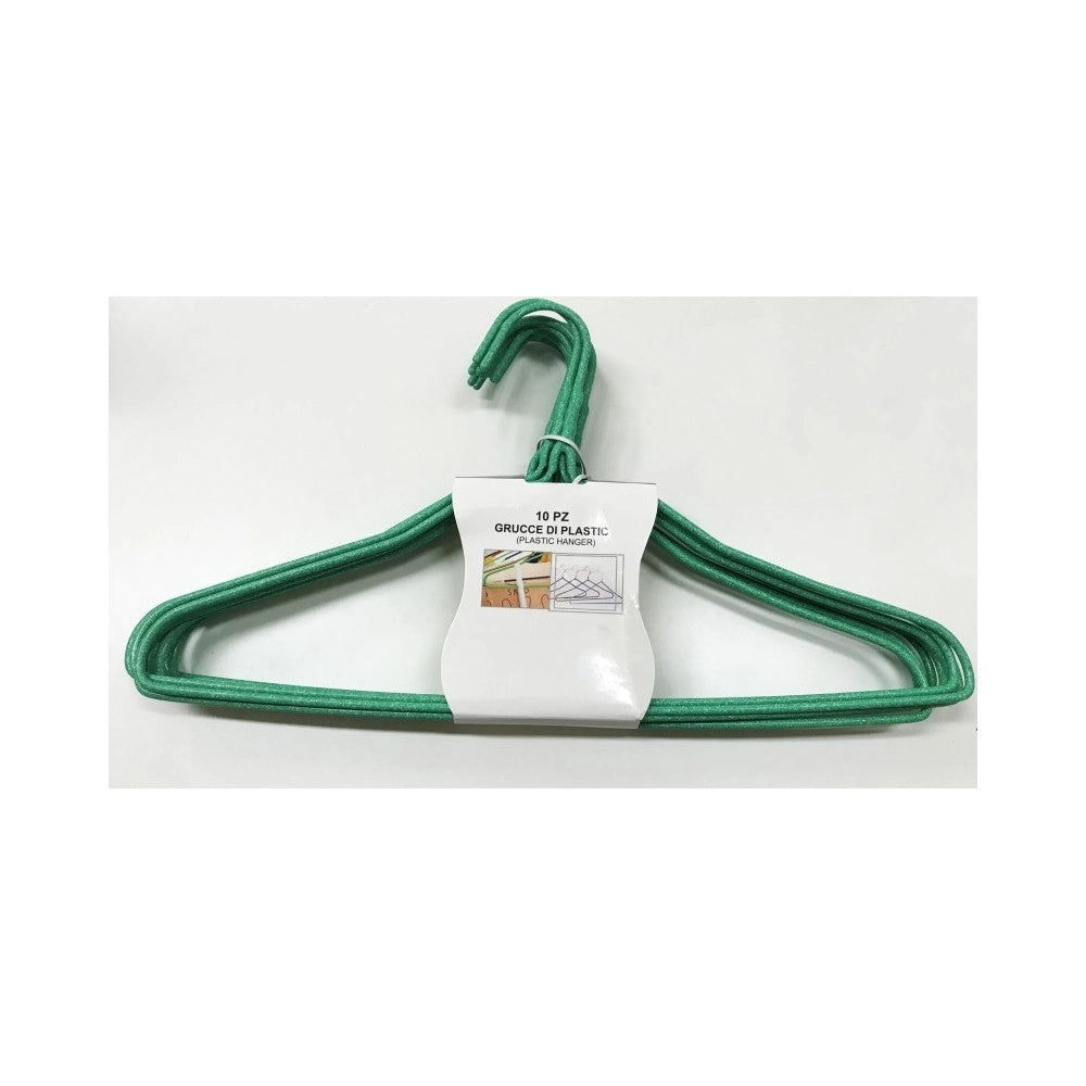 Trade Shop - Gruccia Grucce A Filo Plastificate Appendiabiti Appendi Abiti Vestiti Camicie -