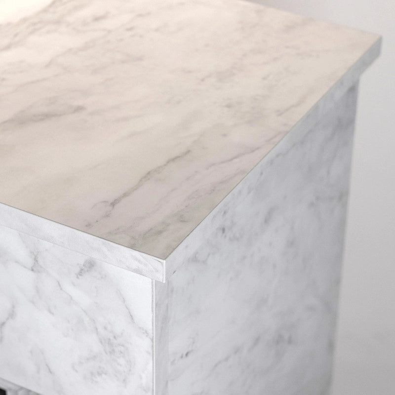 Camino a Bioetanolo Bellini Effetto Marmo Bianco – Made in Italy
