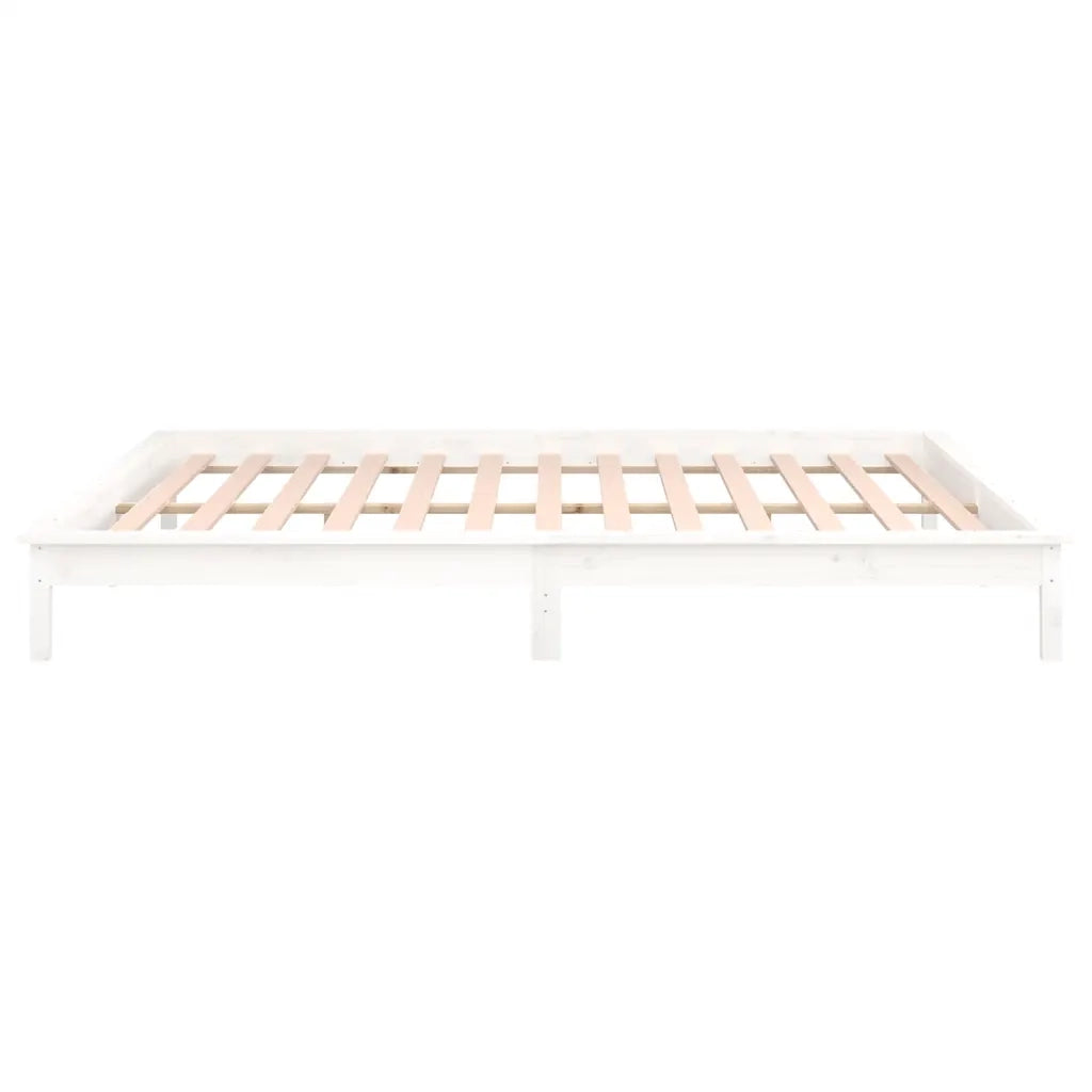 Giroletto LED Bianco 120x190 cm Small Double Legno Massello 820642