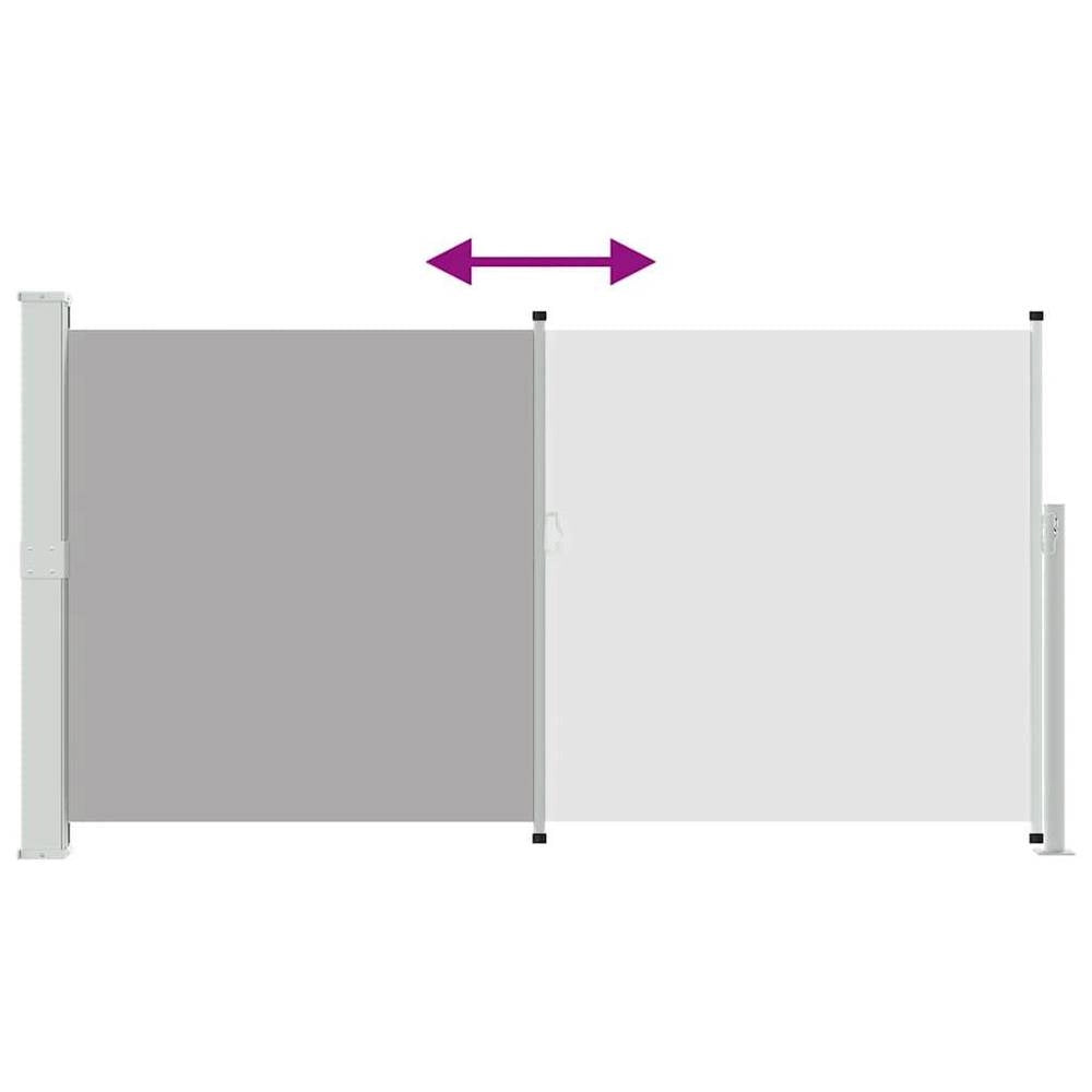 Extendable Side Awning 160x300 Cm Grey