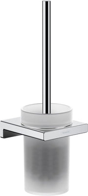Set di spazzola e appoggio per il water, appoggio per spazzola del water, acciaio inossidabile, 130 x 370 x 130