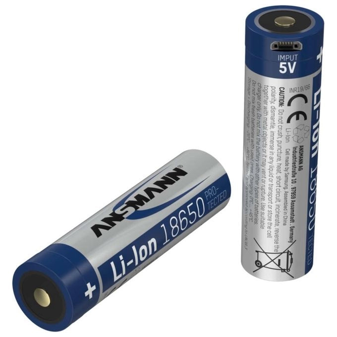 Ansmann 1307-0002 batteria per uso domestico Batteria ricaricabile 18650 Ioni di Litio