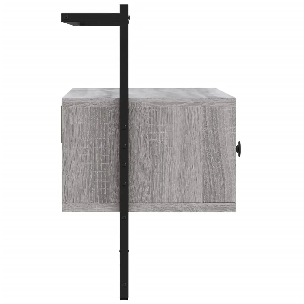 Mobile TV multimediale mensola TV credenza TV sala da pranzo soggiorno camera da letto montaggio a parete legno Sonoma 60,5 x 30 x 51 cm grigio 02_0028190