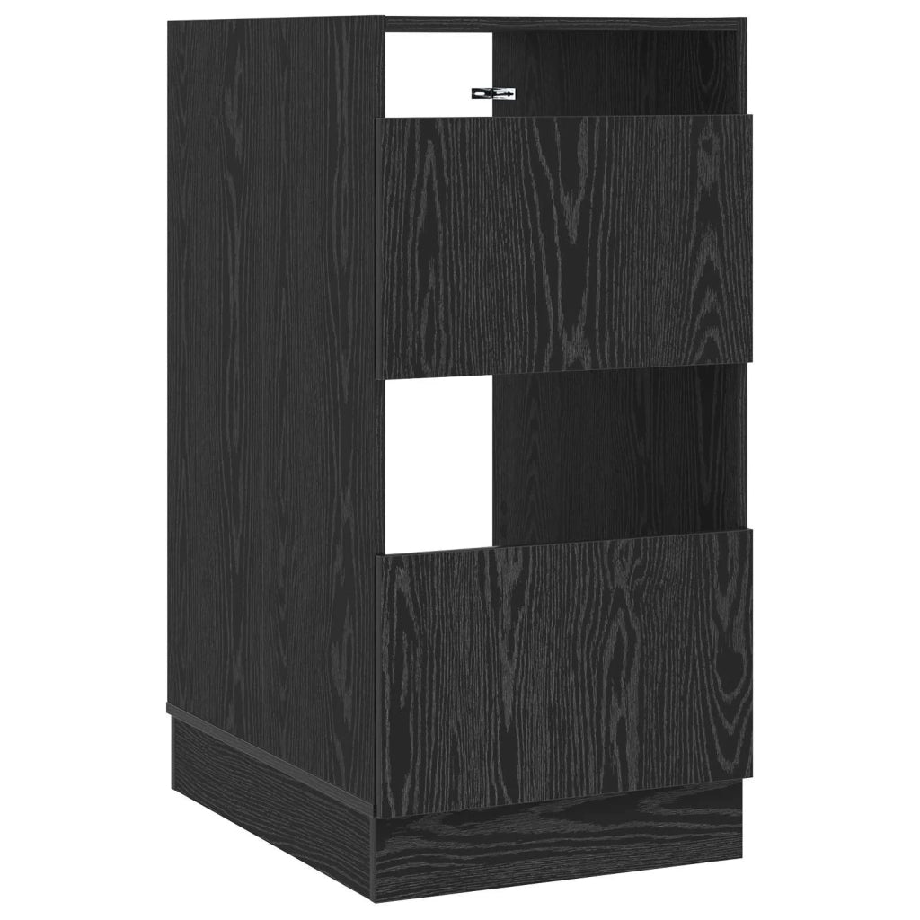 Mobile da lavanderia con porta Rovere Nero 50 x 68 x 102 cm 3422801