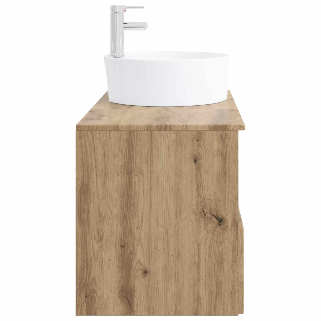 Set di mobili per il bagno 2 pz Rovere Artigianale 3404083