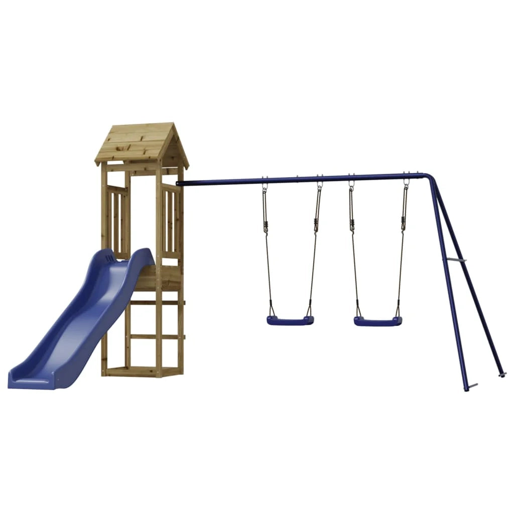 Area giochi da esterno 255 x 160 x 162 cm legno di pino impregnato 02_0004631