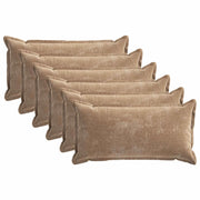 Federa 6 pcs HOUTEN Marrone 40 x 70 cm Tessuto Chenille 917863