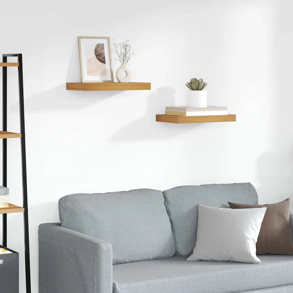 Scaffale da parete 2 pz Marrone 40 x 23,5 x 3,8 cm 42019942
