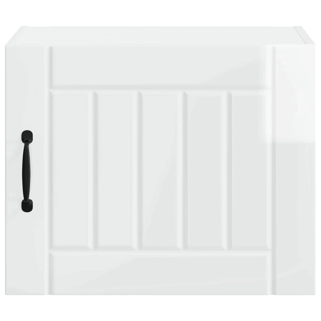 Set di 2 pensili da cucina moderni e pratici per organizzare gli oggetti 50 x 31 x 40 cm legno bianco lucido 02_0053932