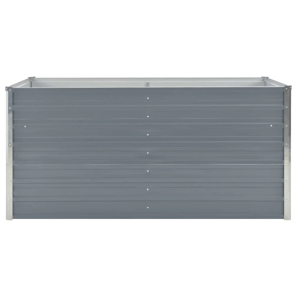 Fioriera 160 x 80 x 45 cm acciaio zincato grigio 02_0000793