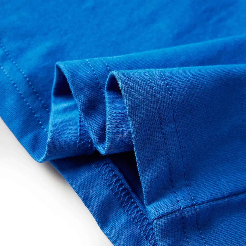 Maglietta per Bambini a Maniche Lunghe Blu Cobalto 116 13006