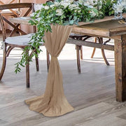 Decorazione da tavolo in rete rustica per matrimonio - 80 x 300 cm - Semi trasparente