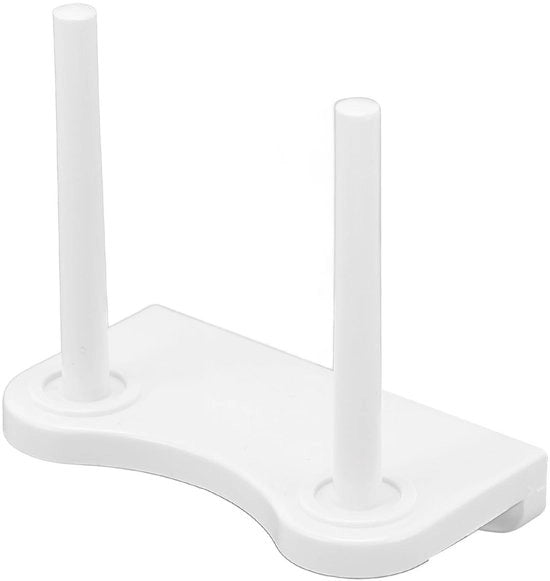 Sostegno per bobina di filo in plastica - Doppia colonna - Supporto per macchina da cucire - Riduce la frizione della bobina - Adatto per 811 - Dimensioni 6 x 3,5 x 7,5 cm - Supporto standard per macchina da cucire