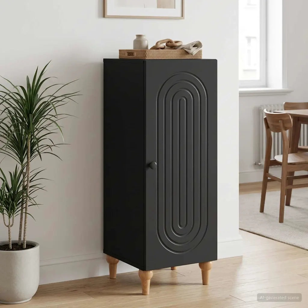 Credenza Nero 33 x 34,5 x 90 cm Legno ingegnerizzato 894136
