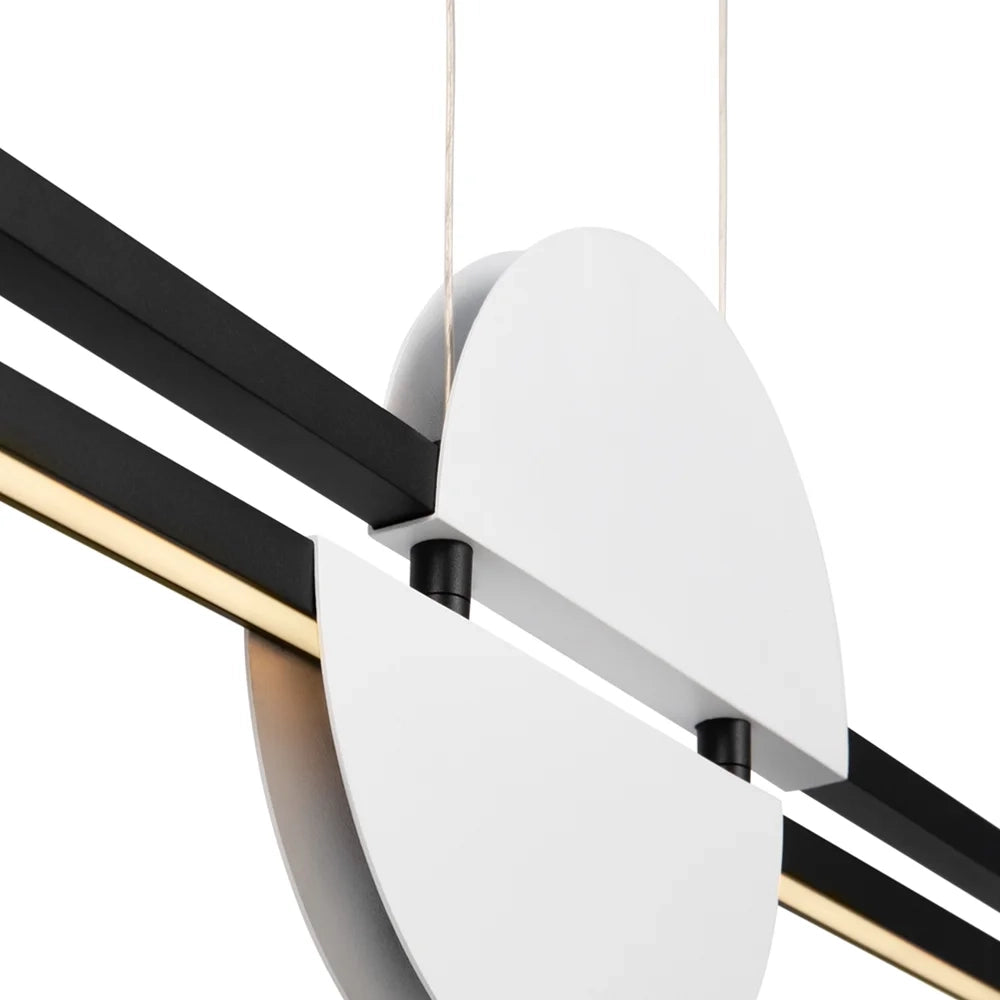 Maytoni Lampadario moderno Skyline 1 luce LED integrato nero alluminio