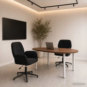 Sedie da scrivania girevoli 2 pz 54 x 55 x 90 cm Nero 3428324