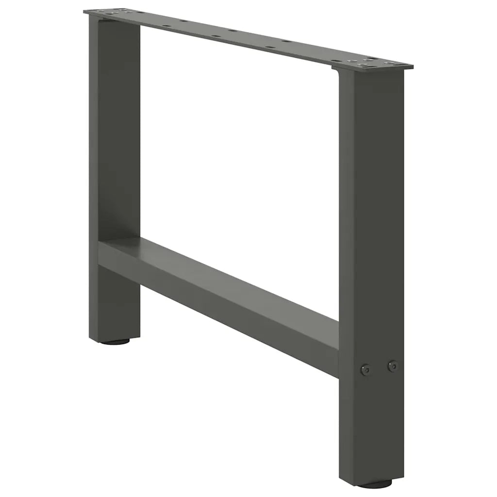 Gambe per Tavolino da Caffè Antracite 2 pz 70x(42-43) cm Acciaio 4013290