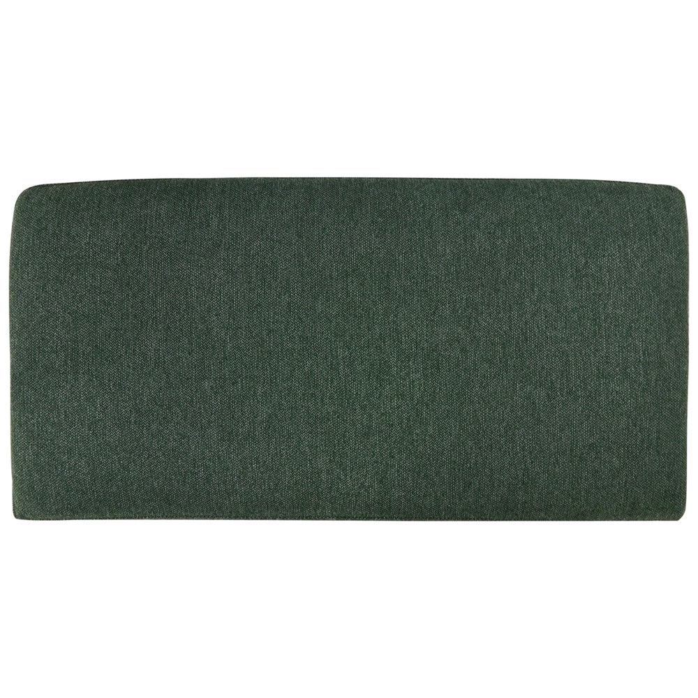 Divano angolare sinistro in poliestere verde scuro 192 x 155 Divano a 2 posti imbottito con gambe in metallo, tessuto e schienale imbottito, moderno e minimalista