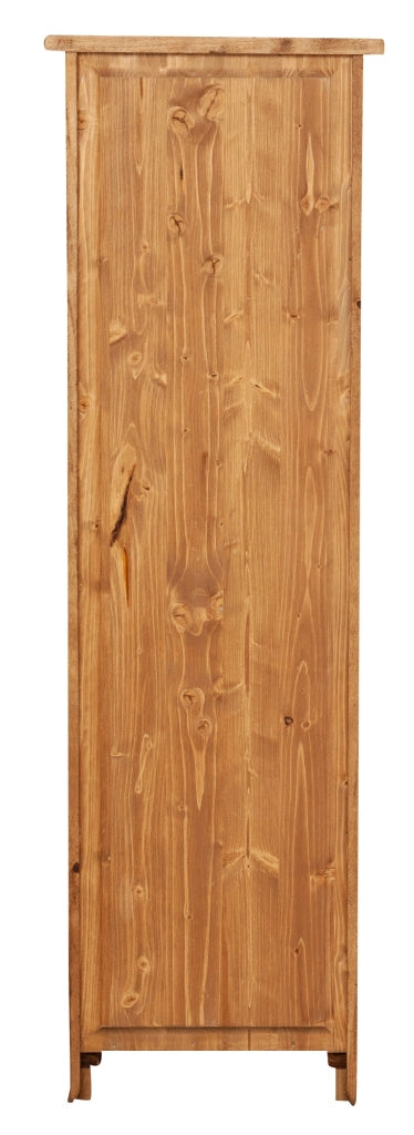 Biscottini Vetrinetta Country in legno massello di tiglio finitura naturale.Made in Italy