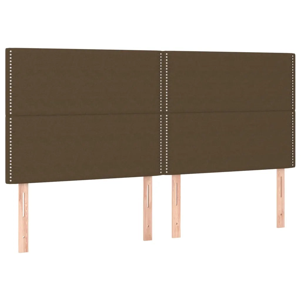Giroletto a Molle con Materasso Marrone Scuro 200x200cm Tessuto cod mxl 32131
