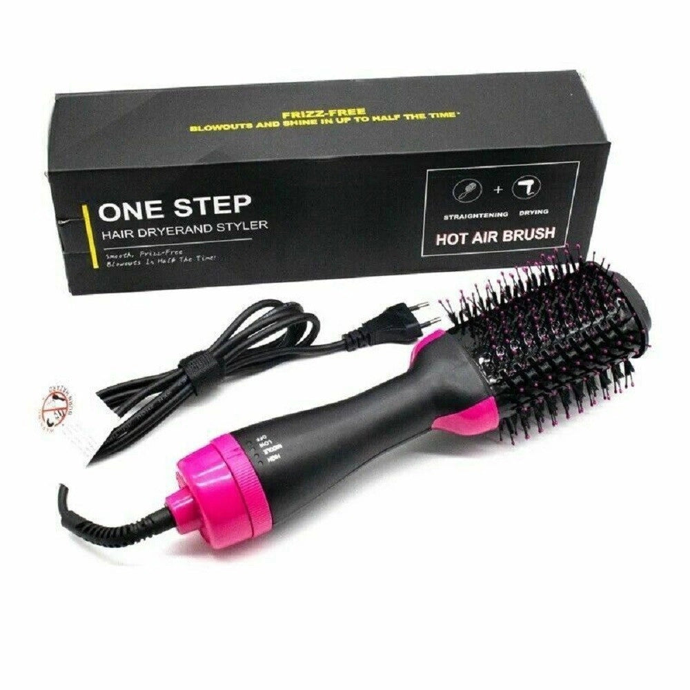 Trade Shop - Spazzola Con Phon Asciugacapelli Lisciante Professionale Per Capelli One Step -