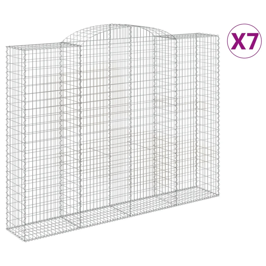 Cesti Gabbioni ad Arco 7 pz 300x50x220/240 cm Ferro Zincatocod mxl 124075