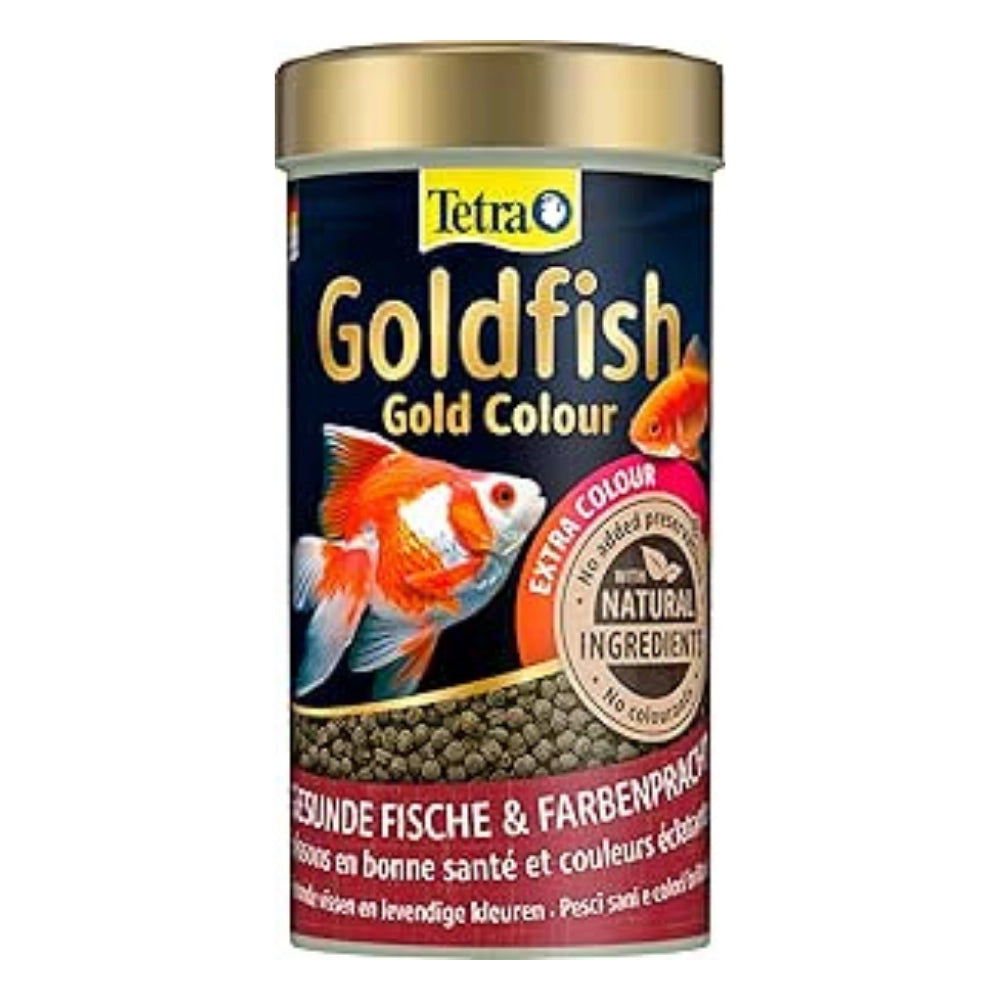 Tetra Goldfish Gold Colour - ricca di alga Spirulina e di Carotenoidi per accentuare la colorazione dei pesci Formato: 100 ml