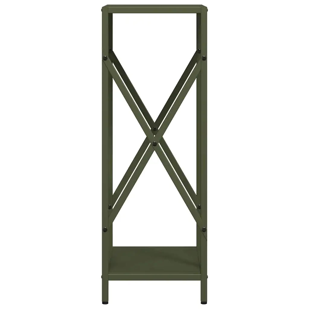 Rastrelliera per Legna da Ardere Verde Oliva 34x25x70 cm CFW4023888