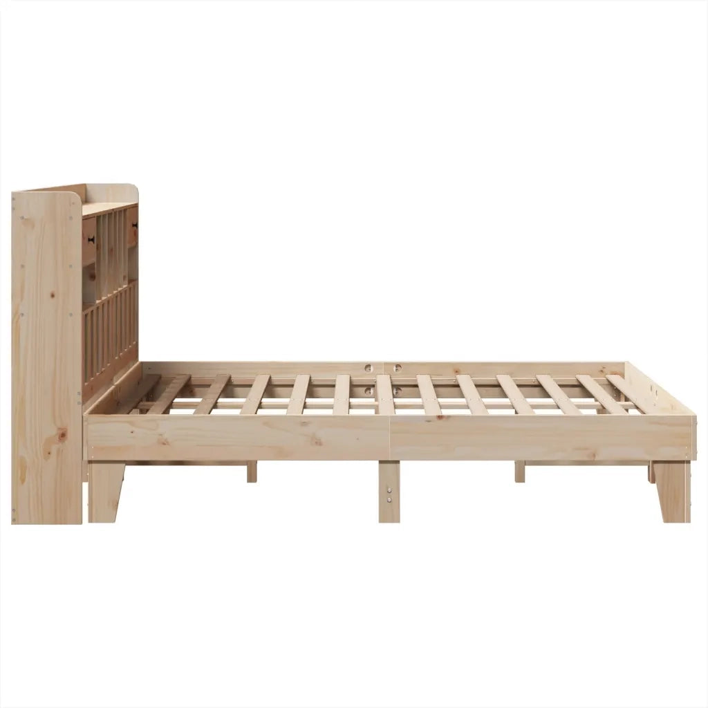 Letto senza Materasso 140x200 cm in Legno Massello di Pino 3308843