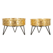 MaeHon, Vaso set 2 Vasi, Portavasi Rimovibili, oro