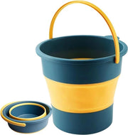 Emme opvouabile 10 litri con maniglione per pulizia cucina campeggio pesca blu