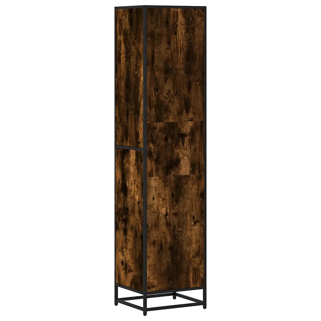 Libreria Rovere Fumo 40x35x170,5 cm in Legno Multistrato 849141