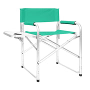 Sedia Sgabello Regista Poltrona Pieghevole In Alluminio Lavabile Leggera Lavabile Con Tavolino Porta Bibite Incluso Campeggio Mare Spiaggia Petrolio