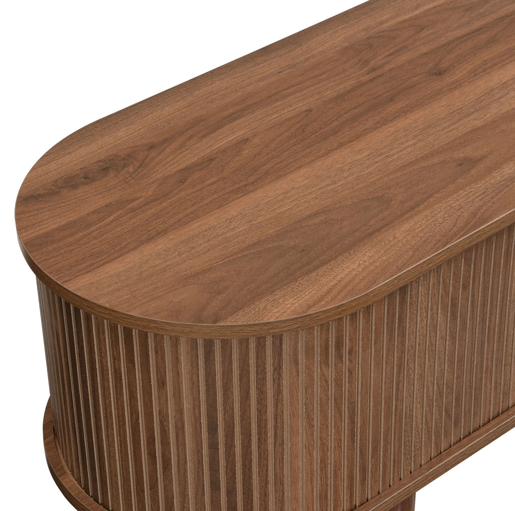 Mobile TV da 175 cm con porta scorrevole in rattan