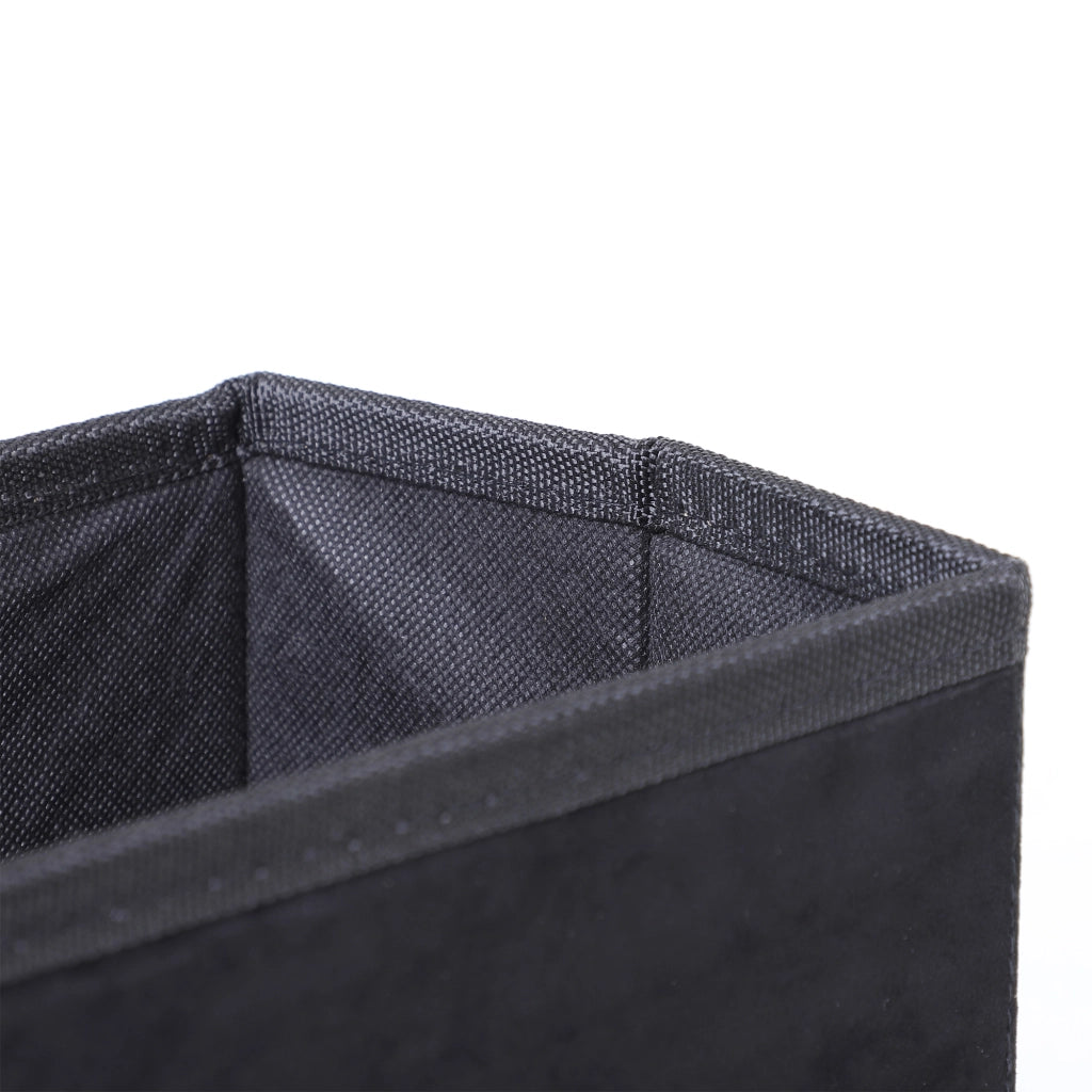Scaffale pieghevole a 3 gradini con vano contenitore per animali in legno nero 40 × 54 × 48 cm