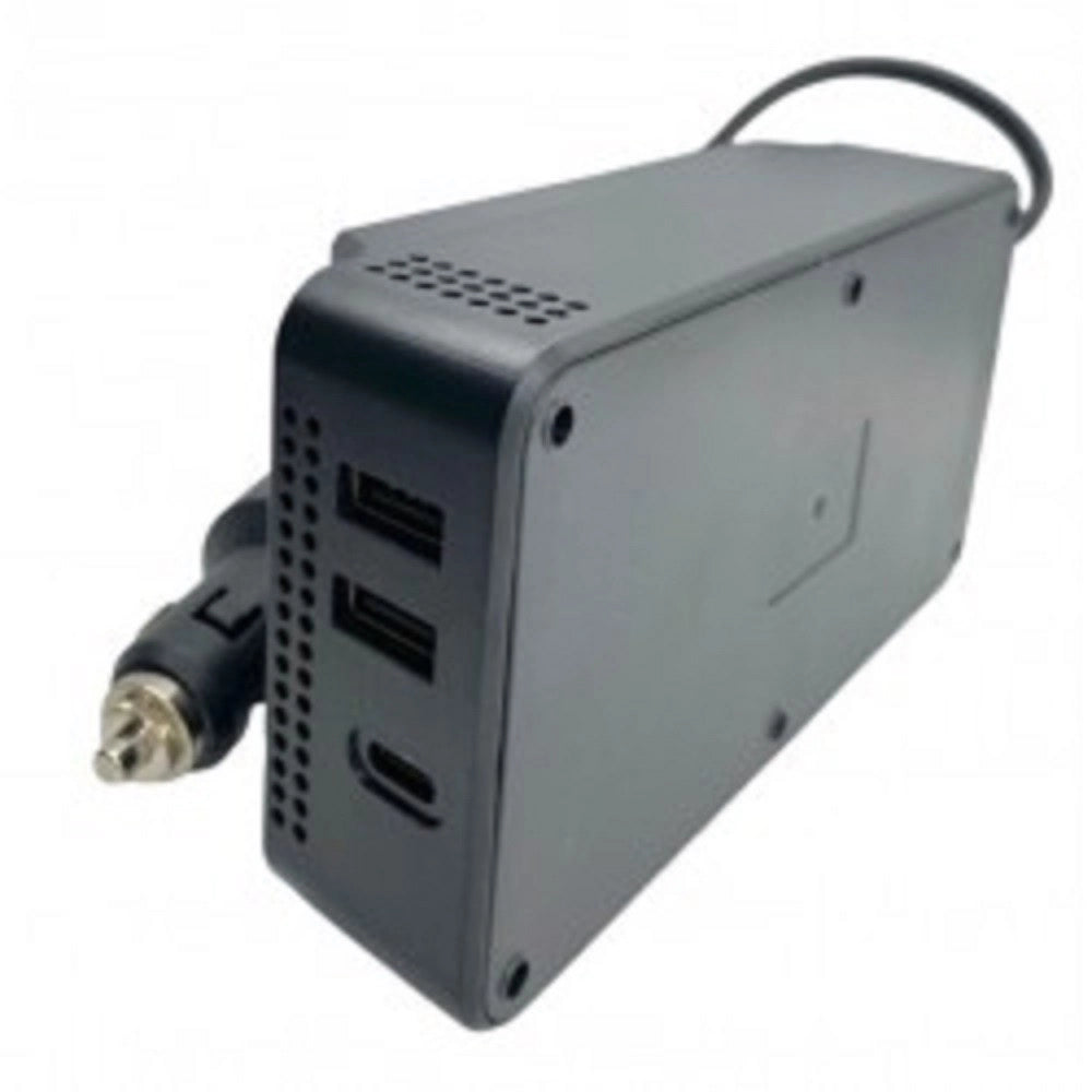Trade Shop - Inverter Di Alimentazione Auto 300w Con 2 Porte Usb Per Caricabatterie Q-cc8200 -
