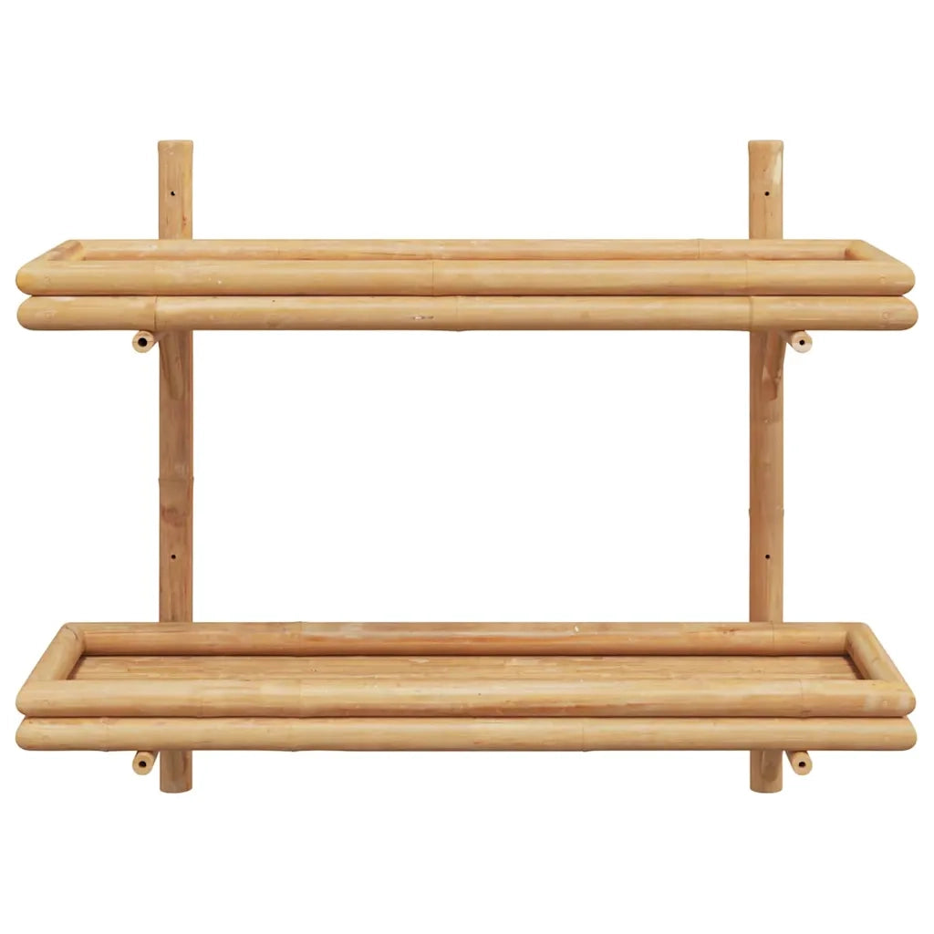 vidaXL Ripiano a Muro con lo scaffale Marrone 75 x 26 x 60 cm Bambù