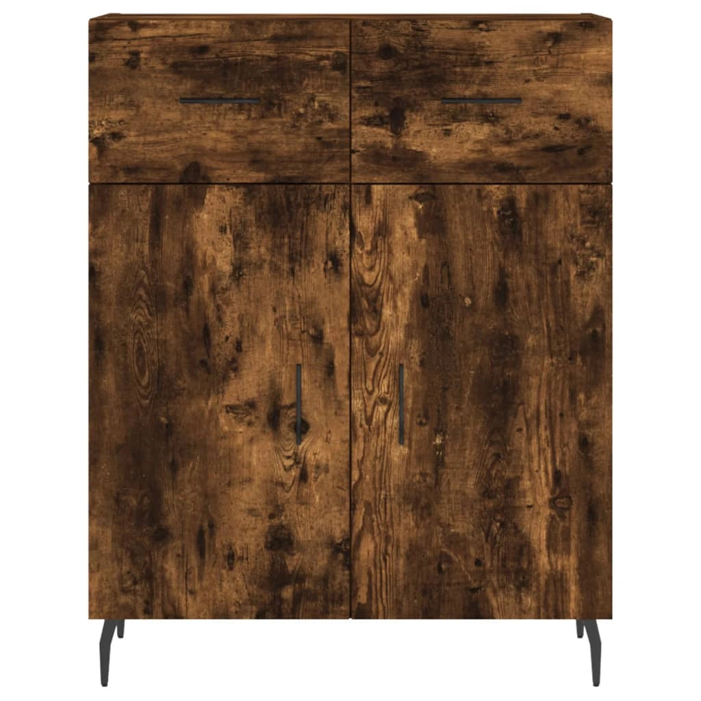 Buffet credenza cassettiera mobiletto mobile contenitore organizer cucina soggiorno salotto alto 69,5 x 34 x 180 cm legno ingegnerizzato marrone 02_0033435